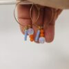 Creolen mit drei Charms – Bild 2