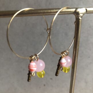 Creolen mit drei Charms