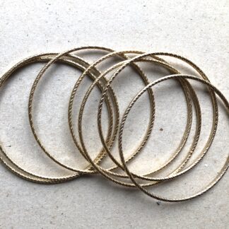 Armreif Messing vergoldet